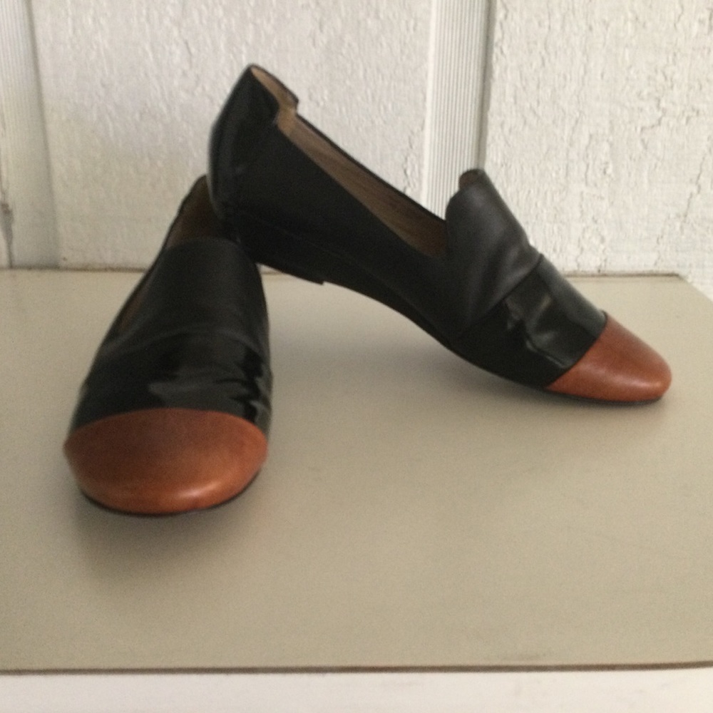 Derek Lam 10 Crosby Lex Smoking Slipper Loafer Size 8.5 M Women Shoe Oak Black